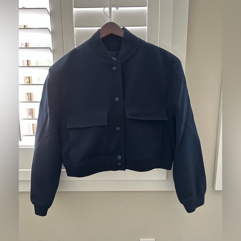 Zara Black Bomber Jacket